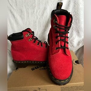 New Doc Martens red booties